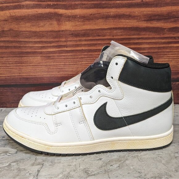 Nike Jordan Air Ship PE x A Ma Maniere Men's 11.5 White Black Shoes DX4976-100 - Picture 2 of 13